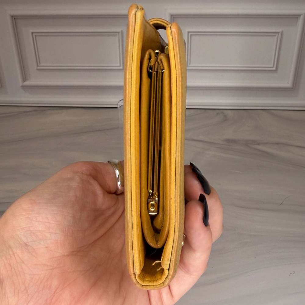 Chanel Mustard Yellow Caviar Leather Long Wallet – CC Logo | Authentic - Picture 5 of 12